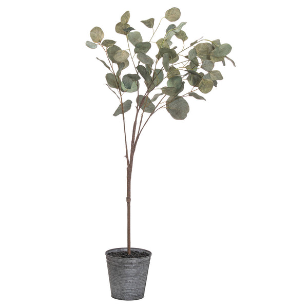 Faux Delicate Eucalyptus Tree in Pot 100cm