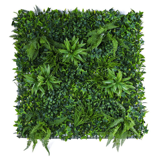 Botanical Mixed Artificial Green Wall Panel 1m x 1m