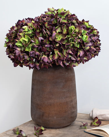 Burgundy Hydrangea Artificial Flowers