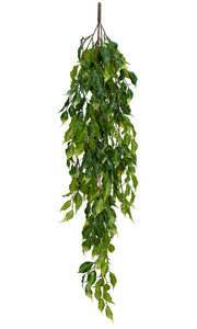 Ficus Leaf Artificial trailing Plant Fire Retardant