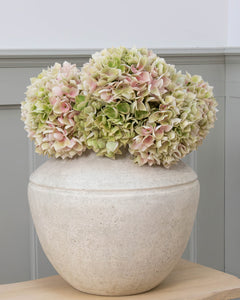 Pale green and pale pink Hydrangea Artificial flowers