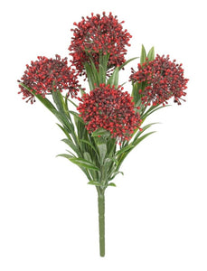 Artificial plants outdoor, Skimmia Red flowers 
