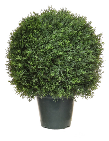 Large Artificial Outdoor Plants, Large Cedar Topiary Ball from Artificial Green