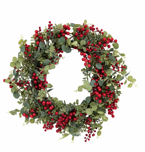 Christmas Red Berry Wreath 56cm